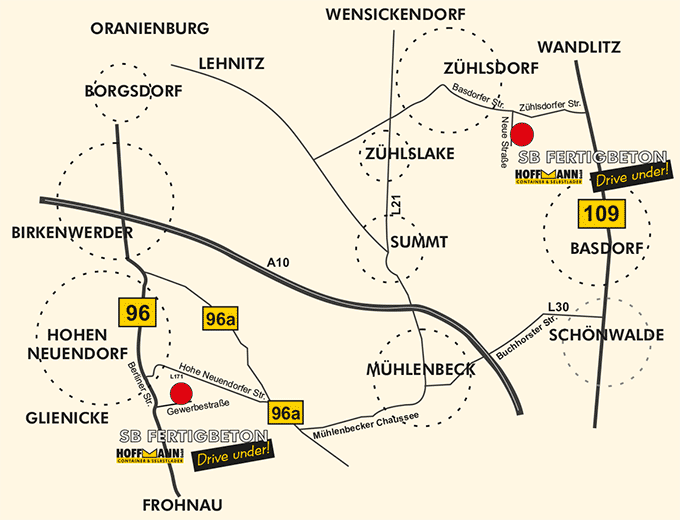 Lageplan Container Hoffmann